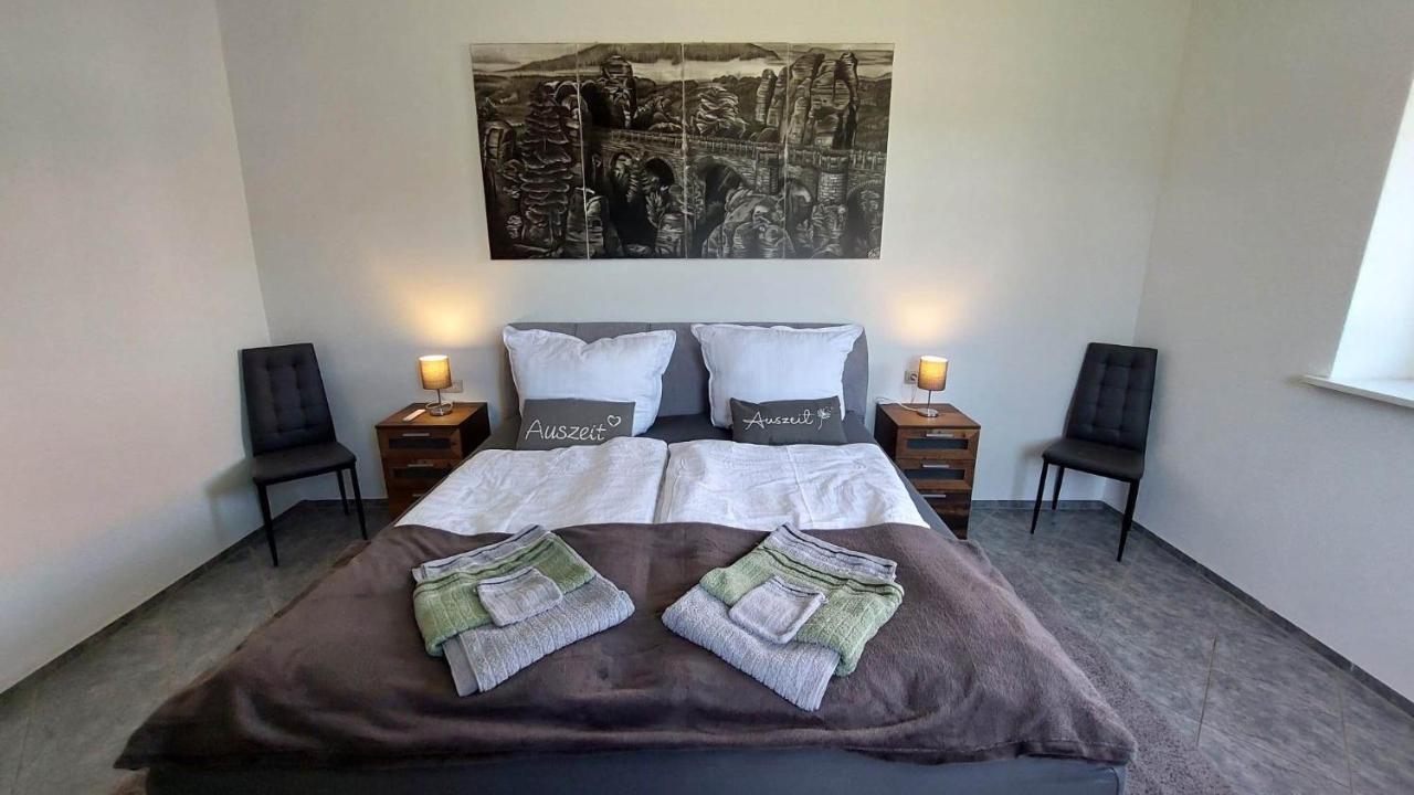 Ferienwohnung Am Hofladen Hellendorf - Saechsische Schweiz Bad Gottleuba Extérieur photo