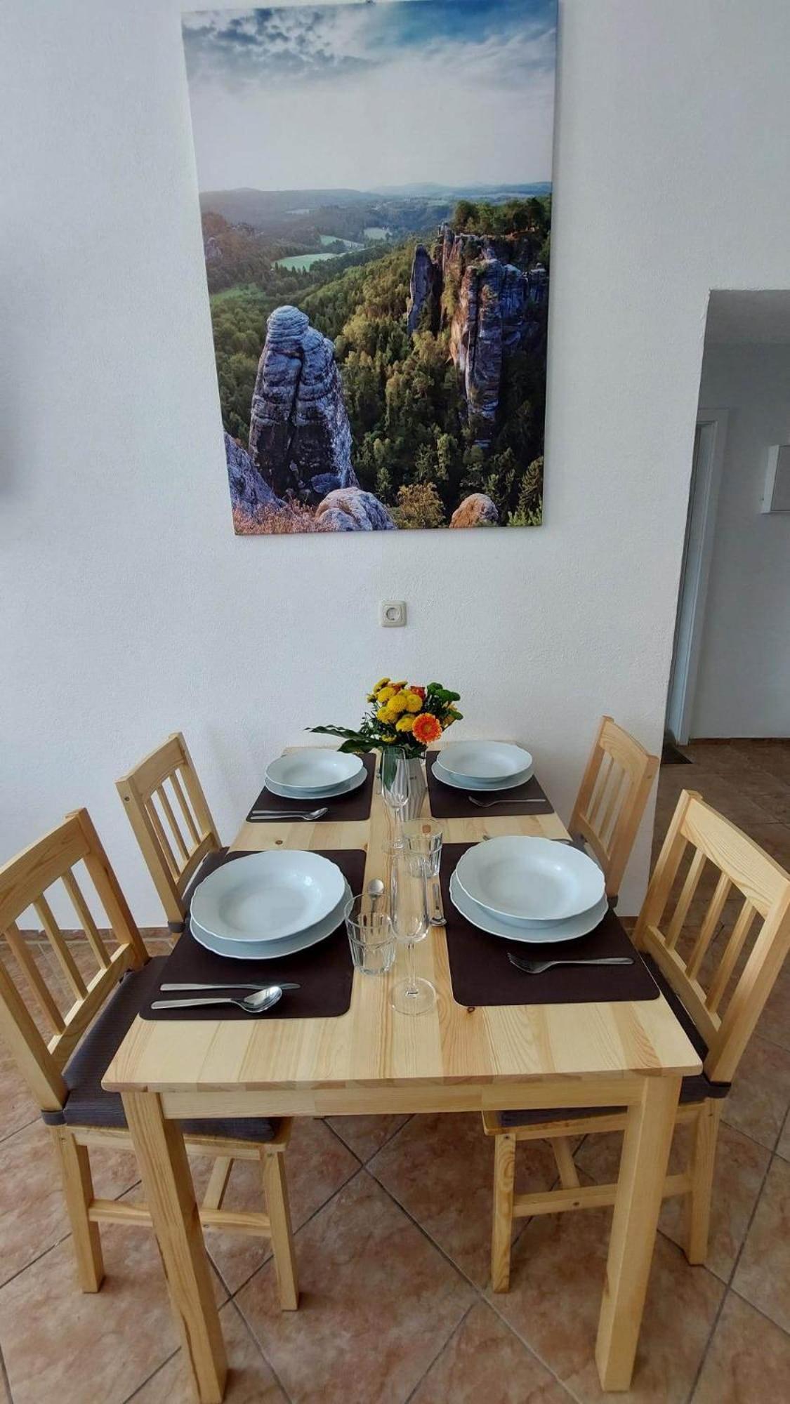 Ferienwohnung Am Hofladen Hellendorf - Saechsische Schweiz Bad Gottleuba Extérieur photo